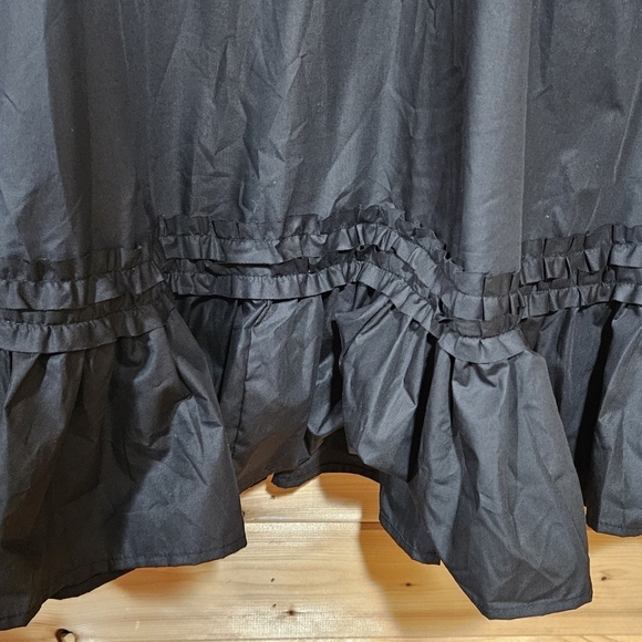 Elegant Black Ruffled Women's Dress Size S - Picture 3 of 8